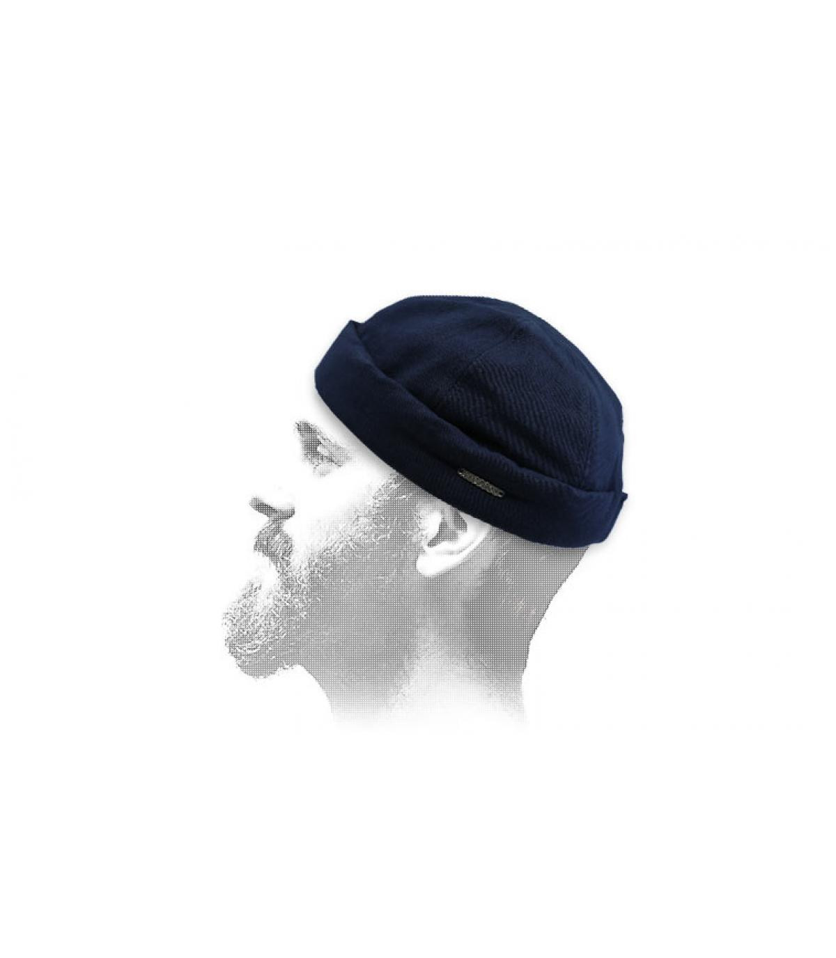 gorro docker azul Stetson Docker Canvas navy gorro docker azul Stetson Docker Canvas navy